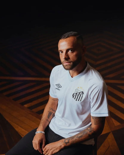 Camisa Peixão Home 2025/26 - Torcedor Umbro Masculino - Branco