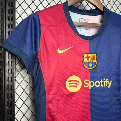 Camisa Barcelona Home 24/25 - Torcedor Nike Feminina - Azul Grená
