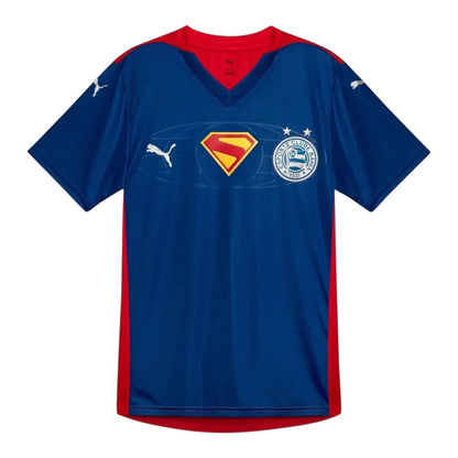 Camisa Bahia Edição especial Superman 25/26 - Torcedor Puma Masculina - Azul e vermelha