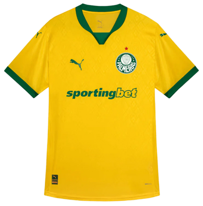 Camisa Palmeiras Third 2025/26 - Versão Jogador Puma Masculino - Amarelo