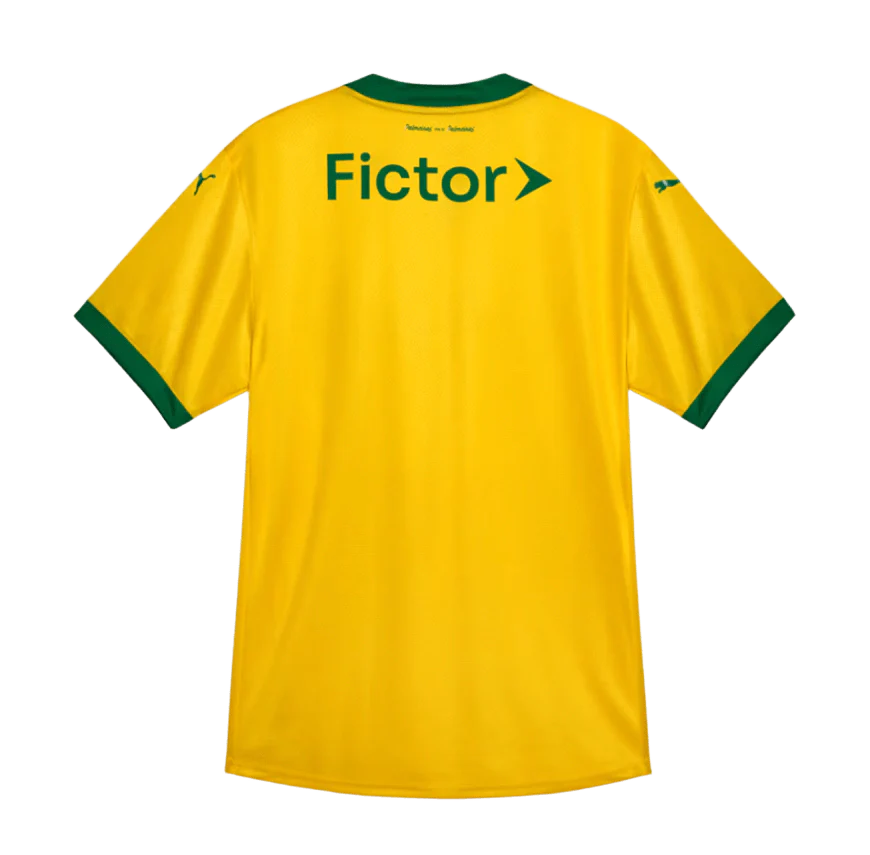 Camisa Palmeiras Third 2025/26 - Versão Jogador Puma Masculino - Amarelo