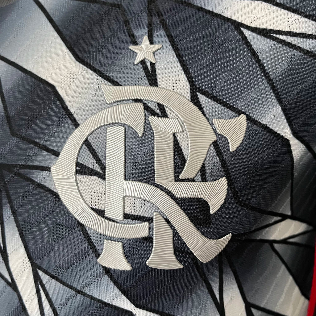 Camisa Flamengo III 2024/25 - Jogador Adidas Masculina - Preto e Branco