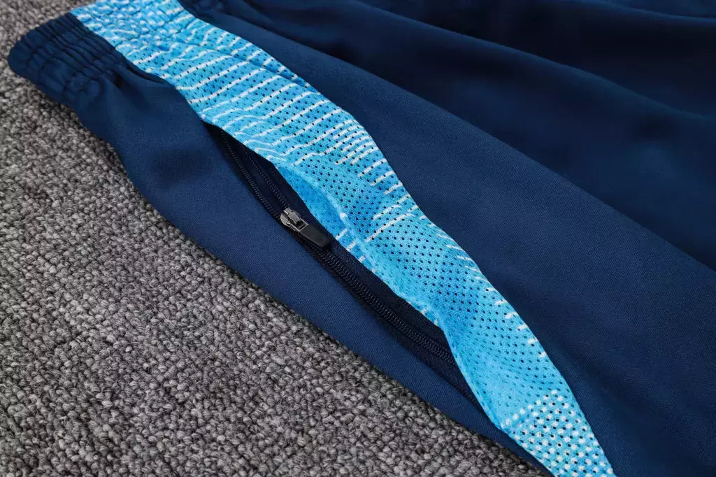 Kit Treino Flamengo Camisa + Shorts 25/26 - Torcedor Adidas Masculina - Azul