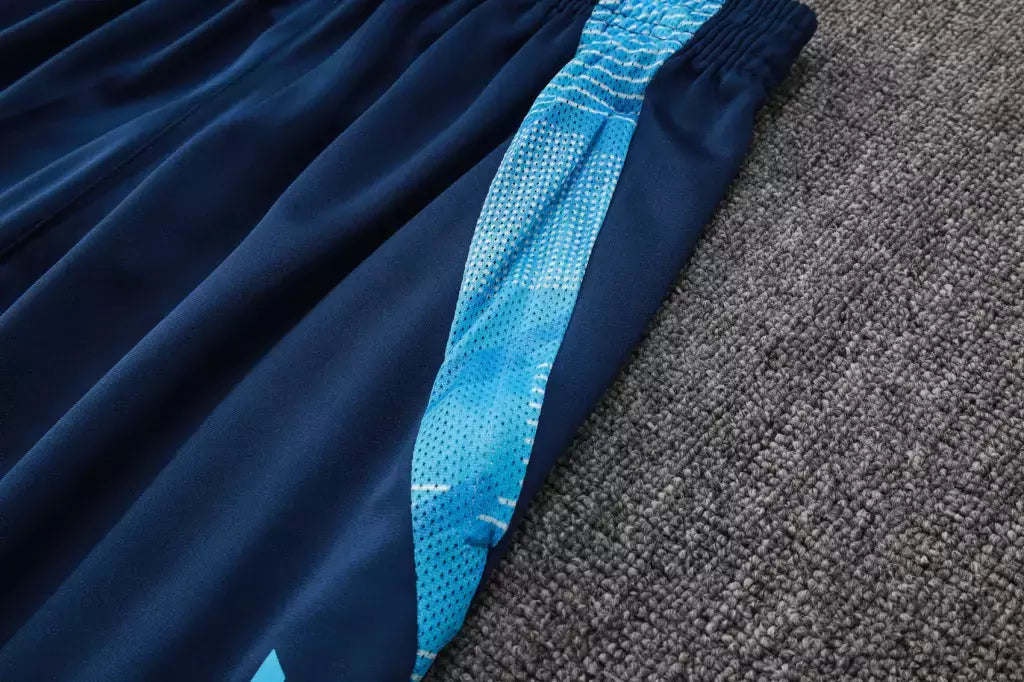 Kit Treino Flamengo Camisa + Shorts 25/26 - Torcedor Adidas Masculina - Azul