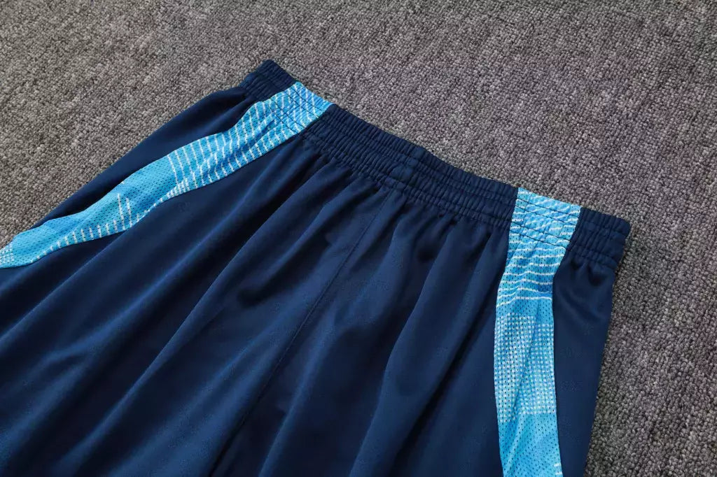 Kit Treino Flamengo Camisa + Shorts 25/26 - Torcedor Adidas Masculina - Azul