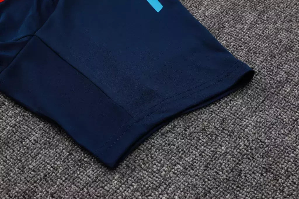 Kit Treino Flamengo Camisa + Shorts 25/26 - Torcedor Adidas Masculina - Azul