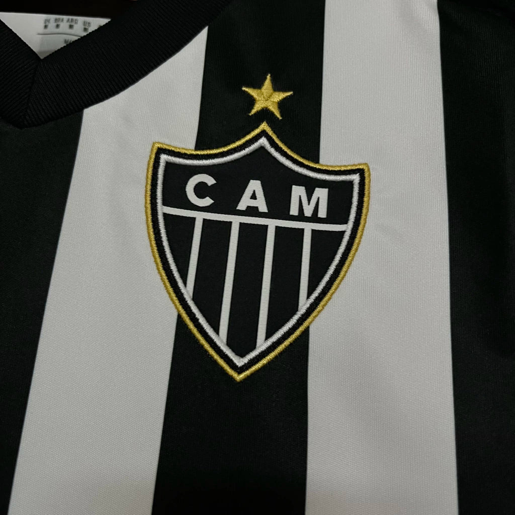 Camisa Atlético Mineiro Home 2025/26 - Feminina Adidas - Preto e branco