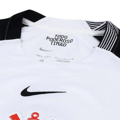 Camisa Timão Home 2025/26 - Torcedor Nike Masculino - Preto e Branco