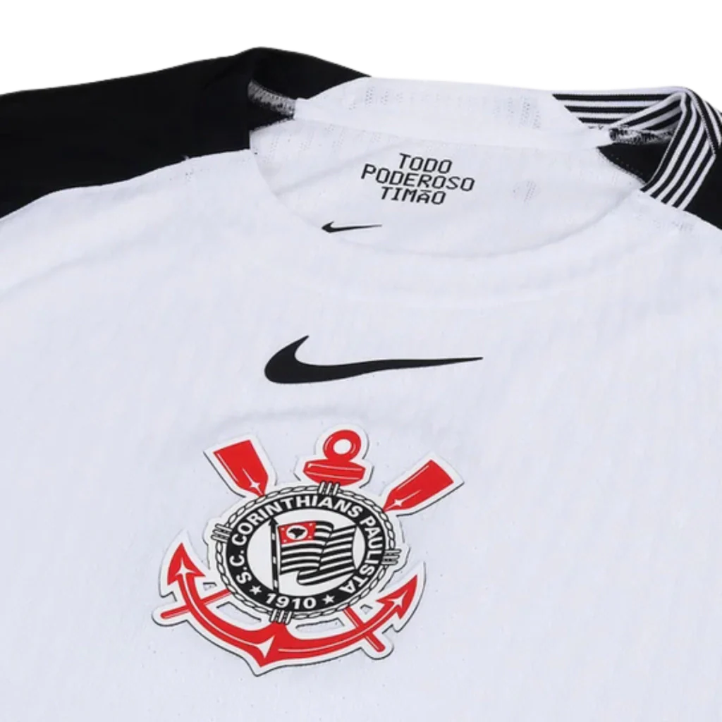 Camisa Timão Home 2025/26 Versão Jogador Nike Masculino - Branco