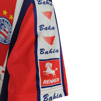 Camisa Bahia Fora 1996  Retrô - Versão Listrada Tricolor