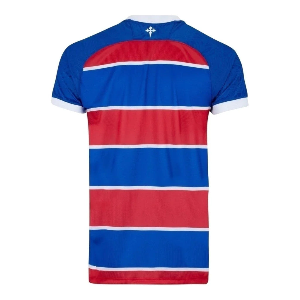 Camisa Fortaleza I 24/25 - Torcedor Volt Masculina - Azul e vermelha com detalhes em branco