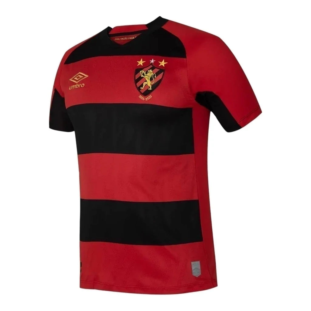 Camisa Sport Recife I 25/26 - Torcedor Umbro Masculina - Vermelha e preta