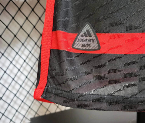 Camisa Flamengo Home C/ Patrocínios 2024/25 Versão Jogador Adidas Masculino - Vermelho+Preto