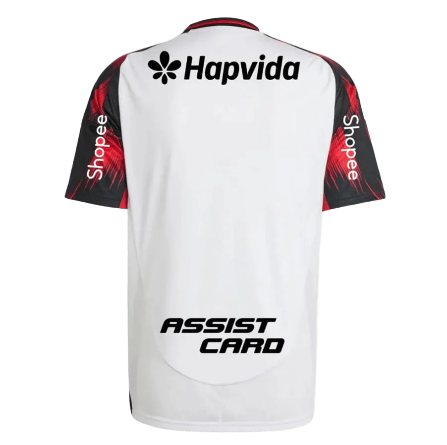 Camisa Flamengo C/ Patrocínios Away 2025/26 Torcedor Adidas Masculino - Branco