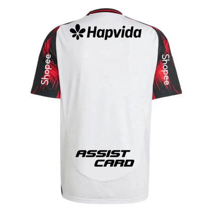 Camisa Flamengo C/ Patrocínios Away 2025/26 Torcedor Adidas Masculino - Branco