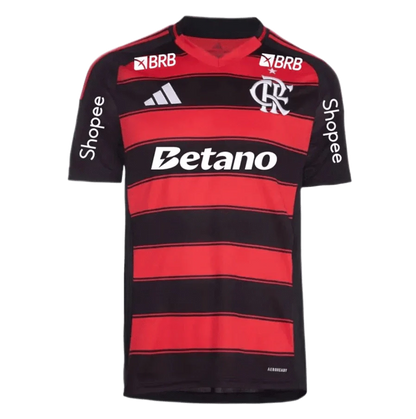 Camisa Flamengo C/ Patrocínios Home 2025/26 Torcedor Adidas Masculino - Vermelho