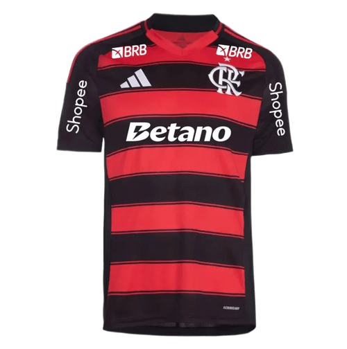 Camisa Flamengo C/ Patrocínios Home 2025/26 Torcedor Adidas Masculino - Vermelho
