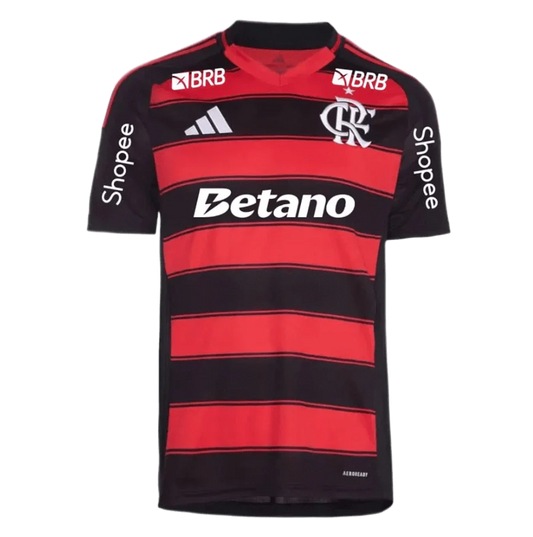 Camisa Flamengo C/ Patrocínios Home 2025/26 Torcedor Adidas Masculino - Vermelho