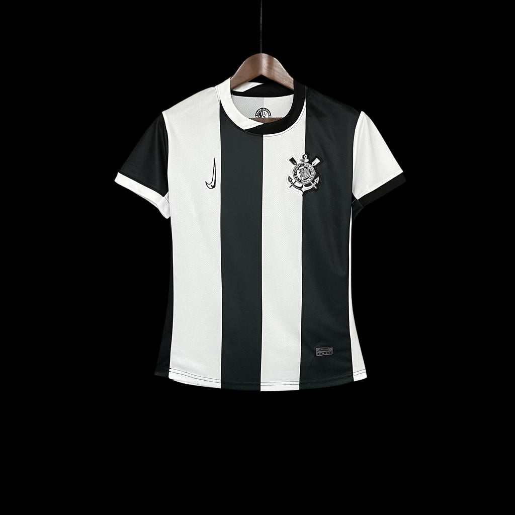 Camisa Timão III 2024/25 - Feminina Nike - Preto e branco