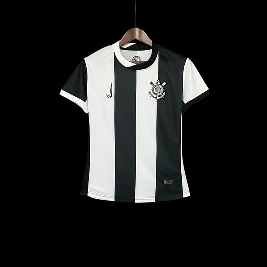 Camisa Timão III 2024/25 - Feminina Nike - Preto e branco