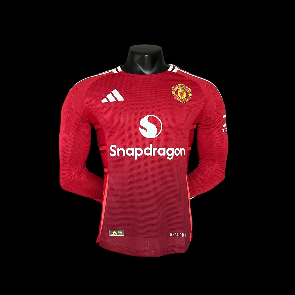 Camisa Manchester United Home 2024/25 Jogador Adidas Masculino - Manga Longa