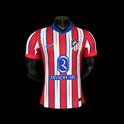 Camisa Atletico Madrid Home 2024/25 - Jogador Nike Masculina - Vermelho e Branco