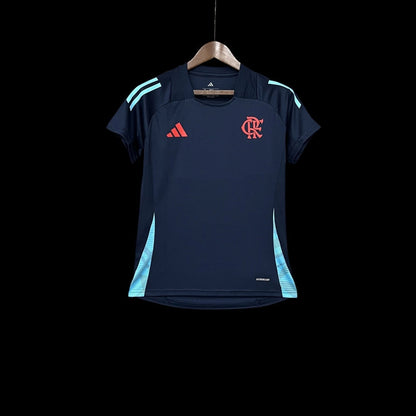 Camisa Flamengo Treino 2024/25 - Feminina Adidas - Azul escuro