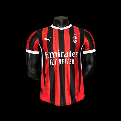 Camisa AC Milan Home 2024/25 - Jogador Puma Masculina - Vermelho e Preto