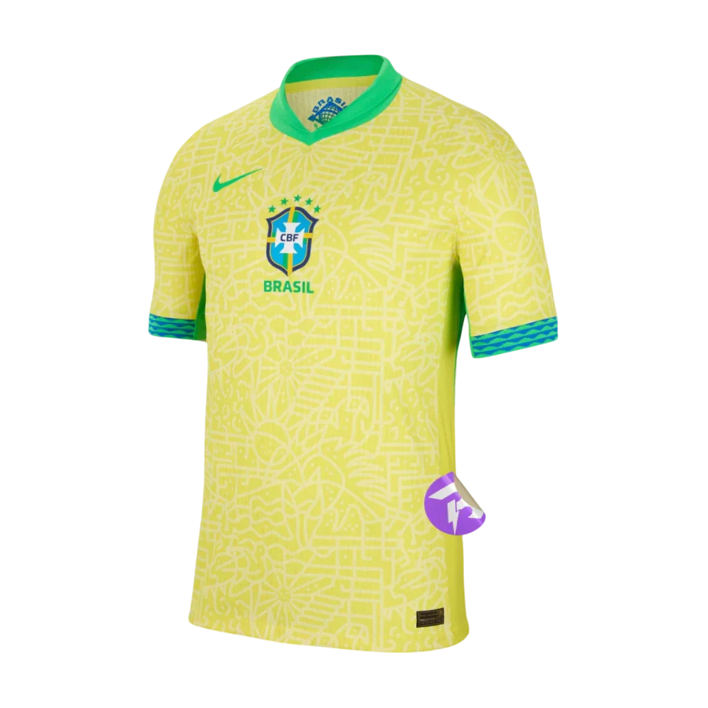 Camisa Seleção Brasileira I Home 24/25 - Torcedor Nike Masculina - Amarelo