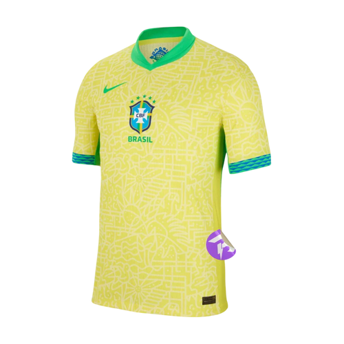 Camisa Seleção Brasileira I Home 24/25 - Torcedor Nike Masculina - Amarelo