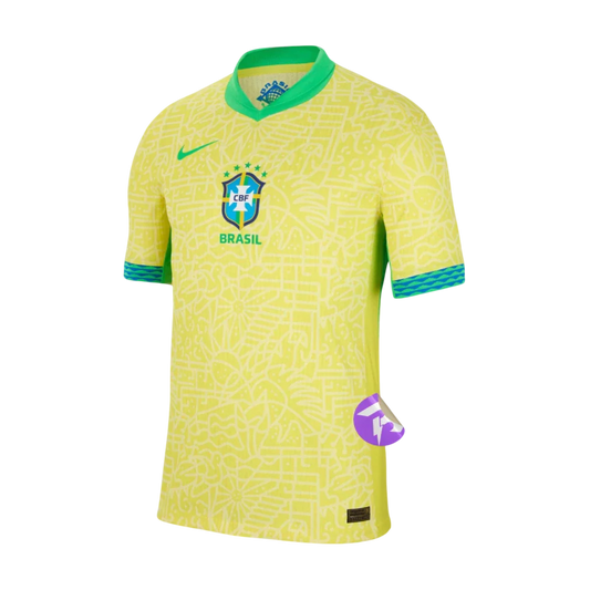 Camisa Seleção Brasileira I Home 24/25 - Torcedor Nike Masculina - Amarelo
