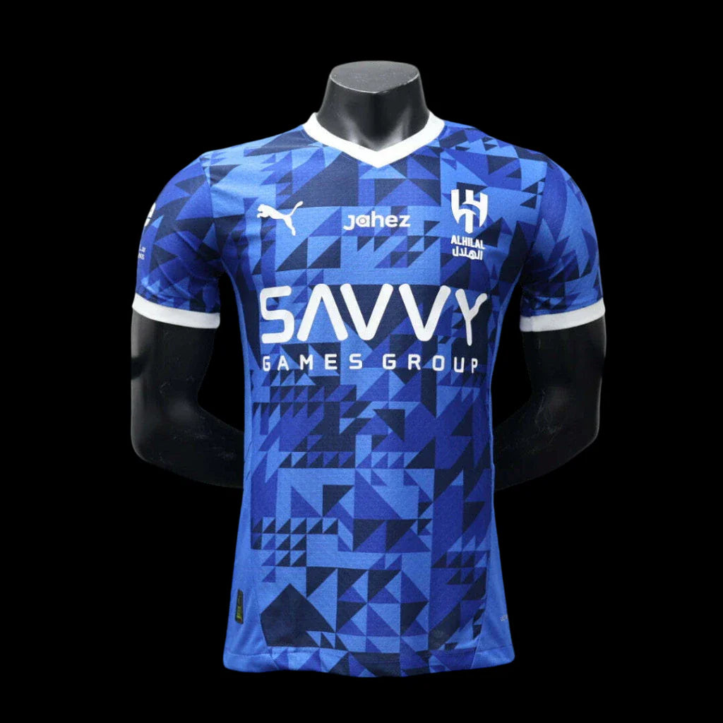Camisa Al-Hilal Home 2024/25 Jogador Puma Masculino - Azul e Branca