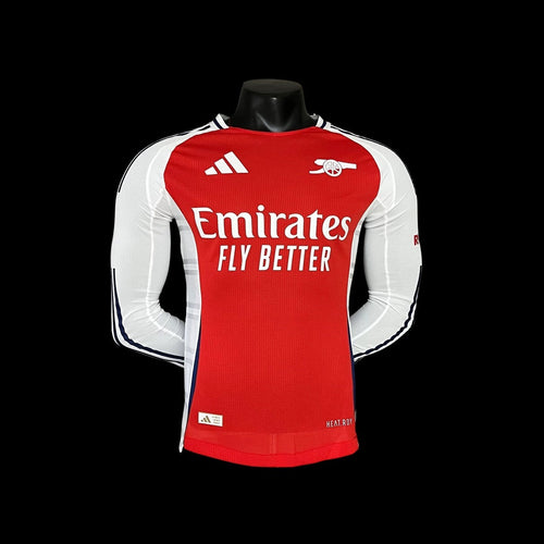 Camisa Arsenal Home 2024/25 - Jogador Adidas Masculino - Vermelho e Branco