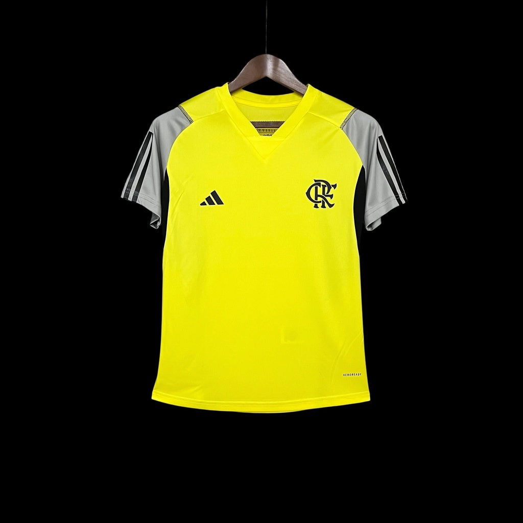 Camisa Flamengo Treino 2024/25 - Feminina Adidas - Amarelo