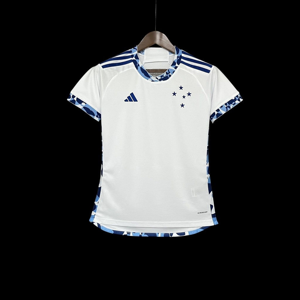 Camisa Cruzeiro Away 2024/25 - Feminina Adidas - Branco