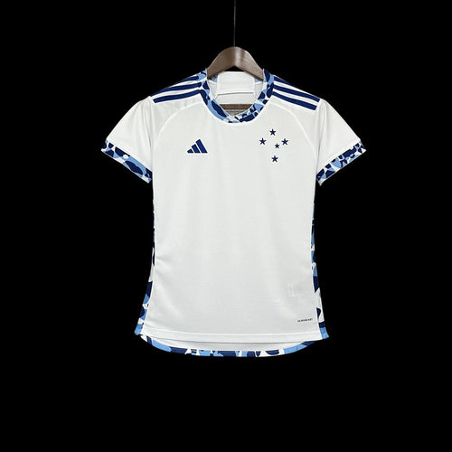 Camisa Cruzeiro Away 2024/25 - Feminina Adidas - Branco