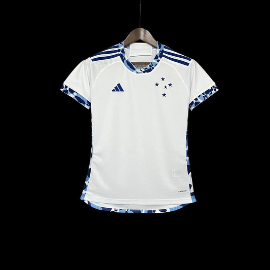 Camisa Cruzeiro Away 2024/25 - Feminina Adidas - Branco