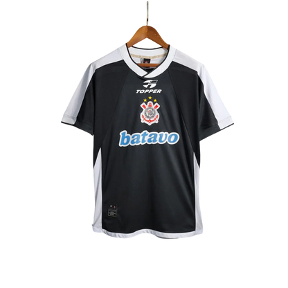 Camisa Timão Mundial Retrô 2000 Torcedor Masculina - Preto