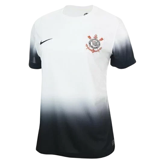 Camisa Timão Home 2024/25 Torcedor Nike Feminina - Preto e Branco