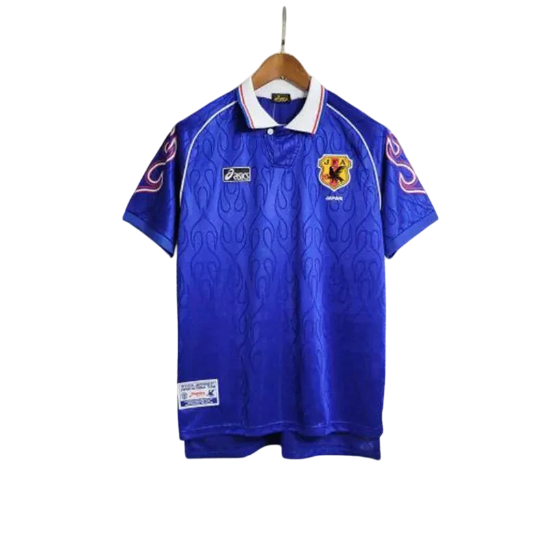 Camisa Japão Retrô 1998/99 Torcedor Asics Masculina - Azul Fogo