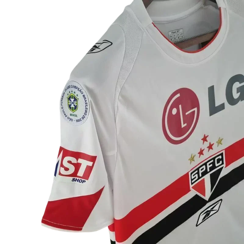 Camisa São Paulo Home Retrô 2006/07 Torcedor Reebok Masculino - Branco