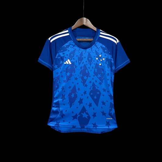 Camisa Cruzeiro Home 2024/25 - Feminina Adidas - Azul