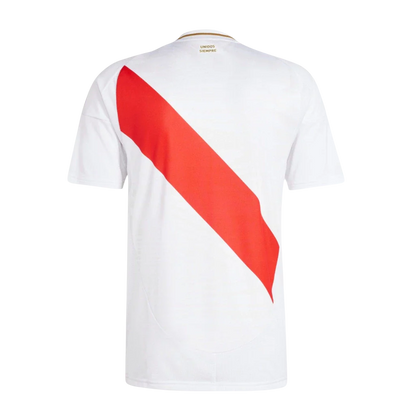 Camisa Seleção Peru Home Copa América 24/25 - Torcedor Adidas Masculino - Dourado