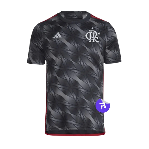 Camisa Flamengo Third III 24/25 - Torcedor Adidas Masculino - Preto e Cinza