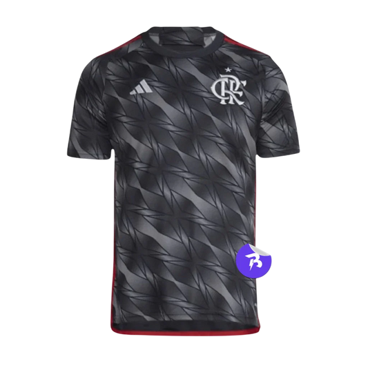 Camisa Flamengo Third III 24/25 - Torcedor Adidas Masculino - Preto e Cinza