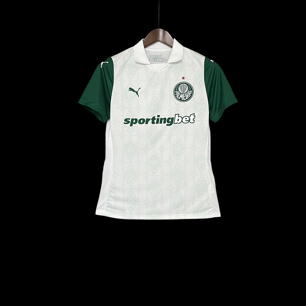 Camisa Palmeiras Away 2025/26 - Feminina Puma - Branco e verde