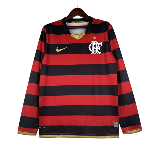 Camisa Flamengo Manga Longa Home Retrô 2008/09 - Torcedor Nike Masculino