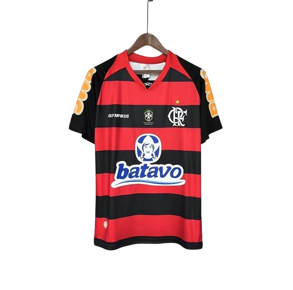 Camisa Flamengo Home Retrô 2010 Torcedor Olympikus Masculina -Vermelho