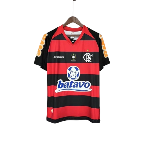 Camisa Flamengo Home Retrô 2010 Torcedor Olympikus Masculina -Vermelho