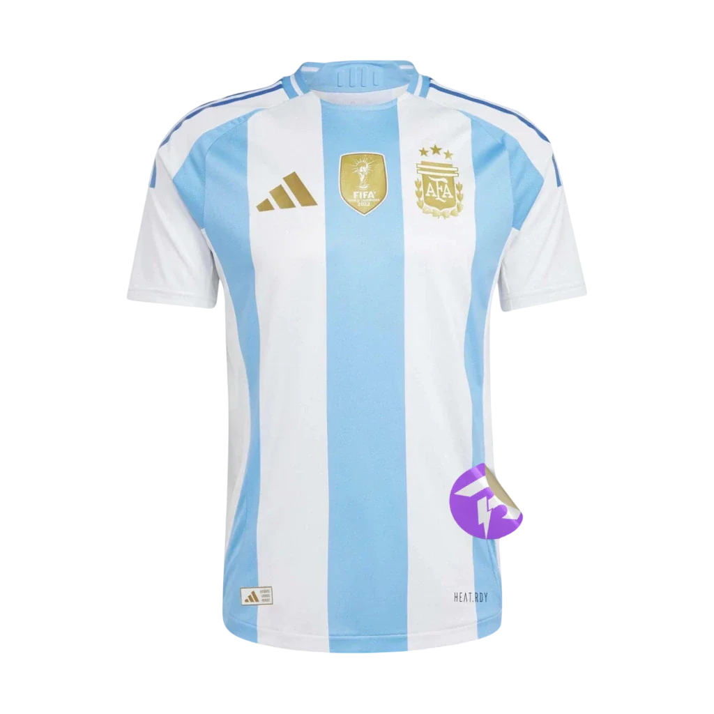 Camisa Seleção Argentina Copa América Home 24/25 - Torcedor Adidas Masculino - Azul e Branco